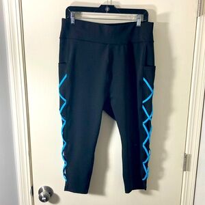 Black and Blue Women's Pants